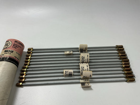 (12) Wagner NK312 Hydraulic Brake Line 3/16'' X 12''