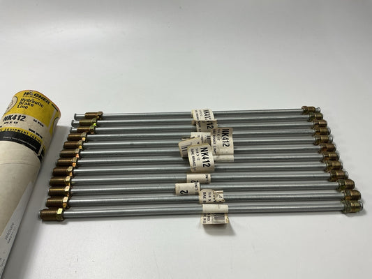 (12) Wagner NK412 Hydraulic Steel Brake Line 1/4'' X 12''