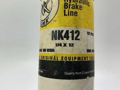 (12) Wagner NK412 Hydraulic Steel Brake Line 1/4'' X 12''