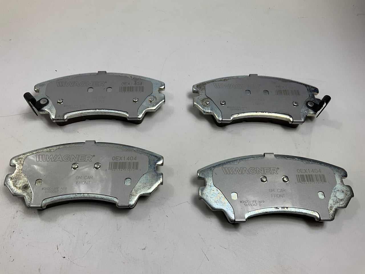 MISSING HARDWARE - Wagner OEX1404 Front Ceramic Disc Brake Pads