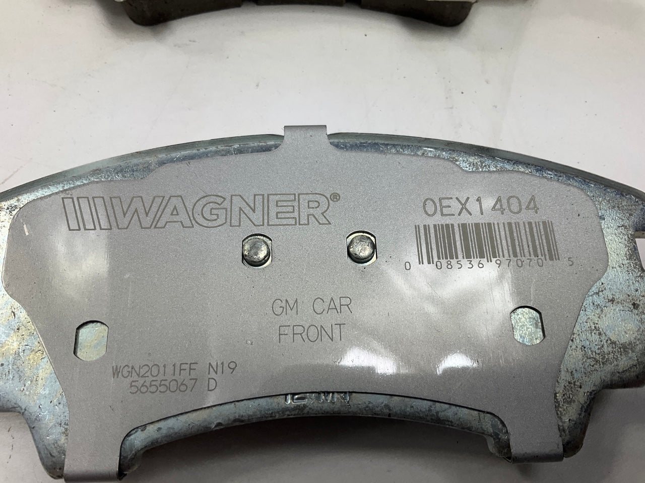 MISSING HARDWARE - Wagner OEX1404 Front Ceramic Disc Brake Pads