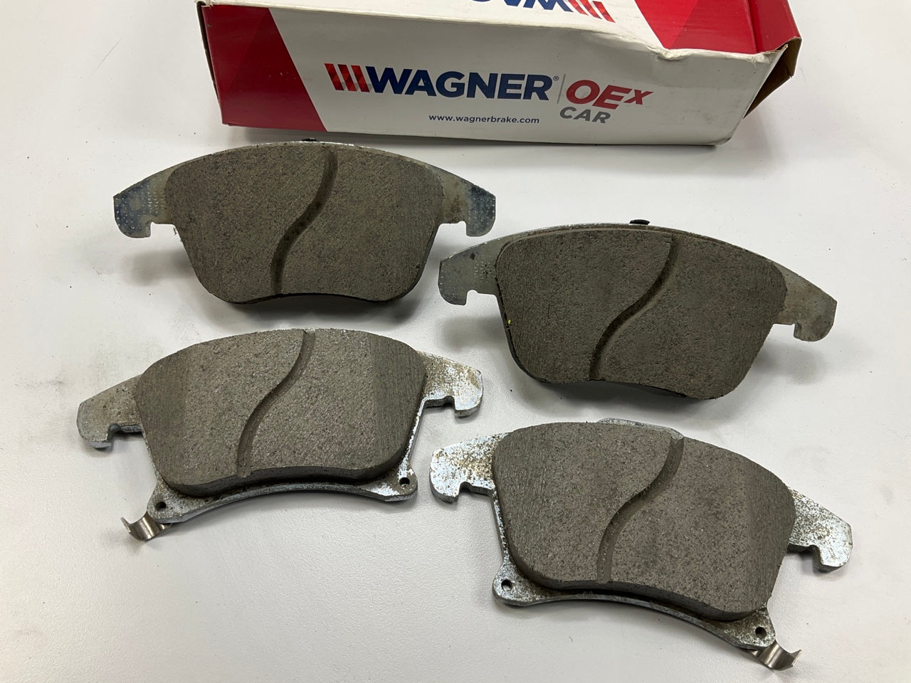 MISSING HARDWARE - Wagner OEX1653 Front Ceramic Disc Brake Pads