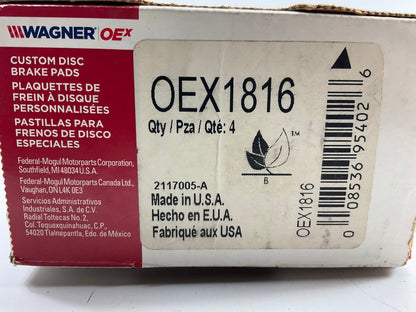 Wagner OEX1816 Rear Ceramic Disc Brake Pads