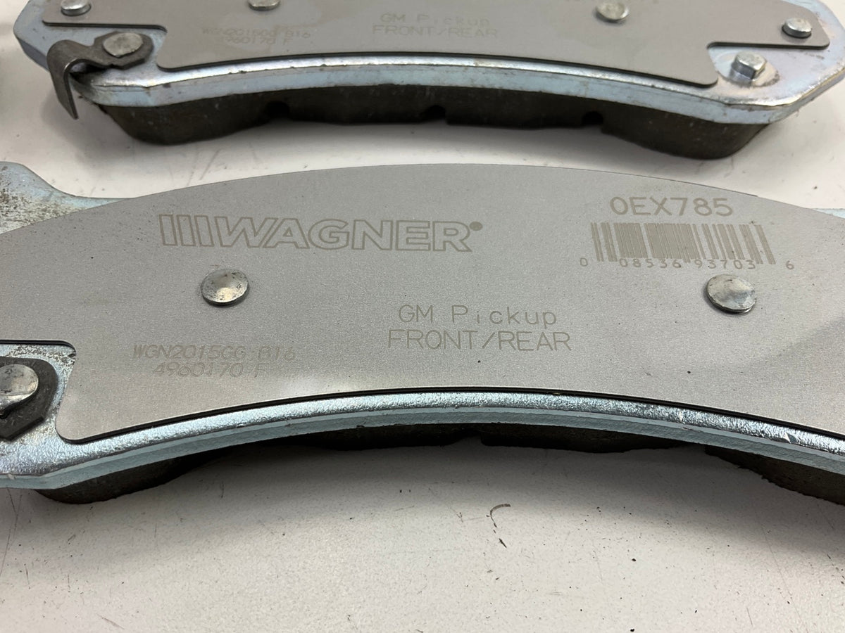 MISSING CLIPS Wagner OEX785 Disc Brake Pad Set