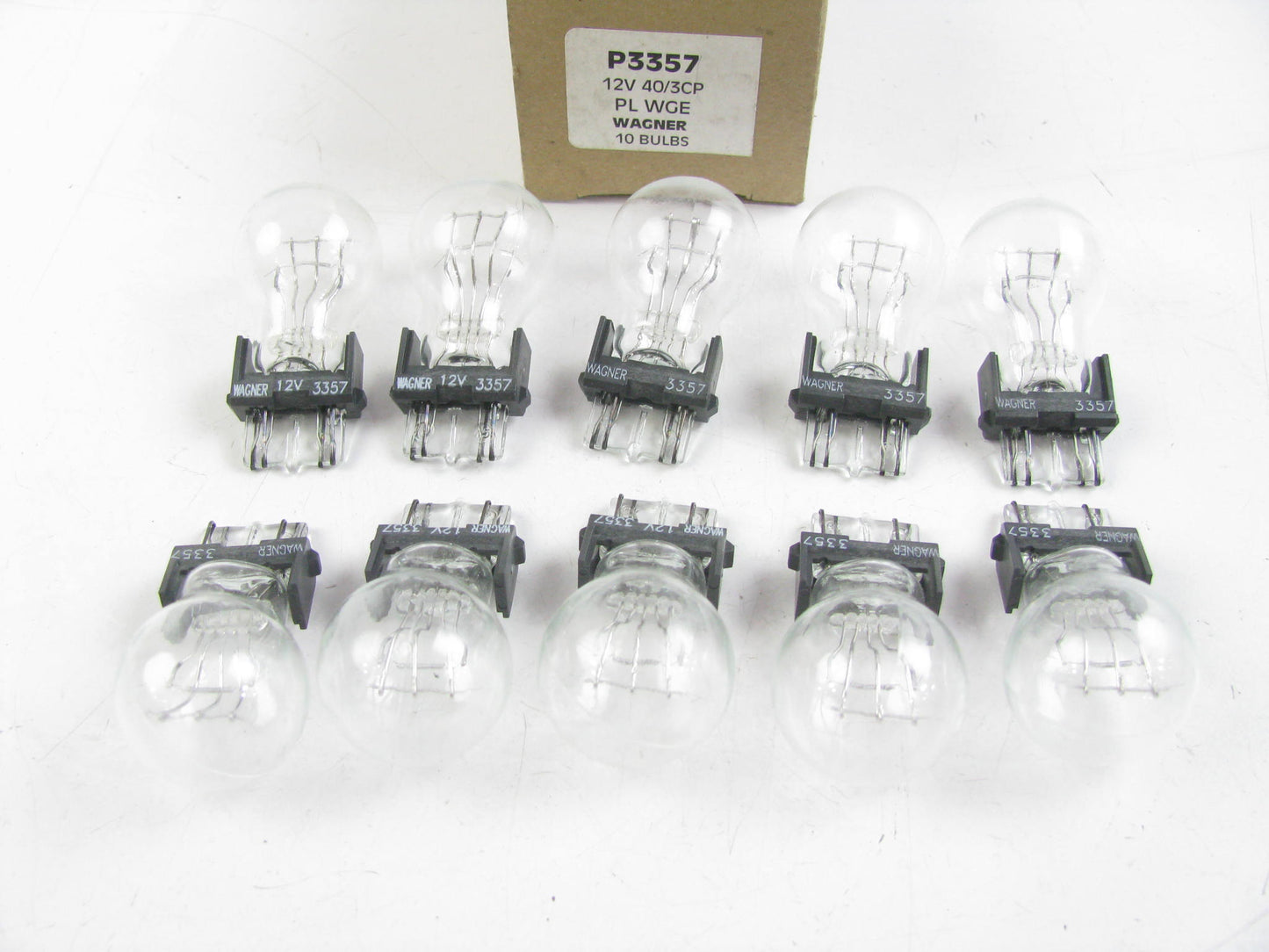 (10) Wagner P3357 Minature Brake Lamp Light Bulb - 3357