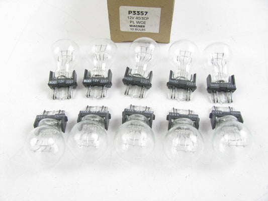 (10) Wagner P3357 Minature Brake Lamp Light Bulb - 3357