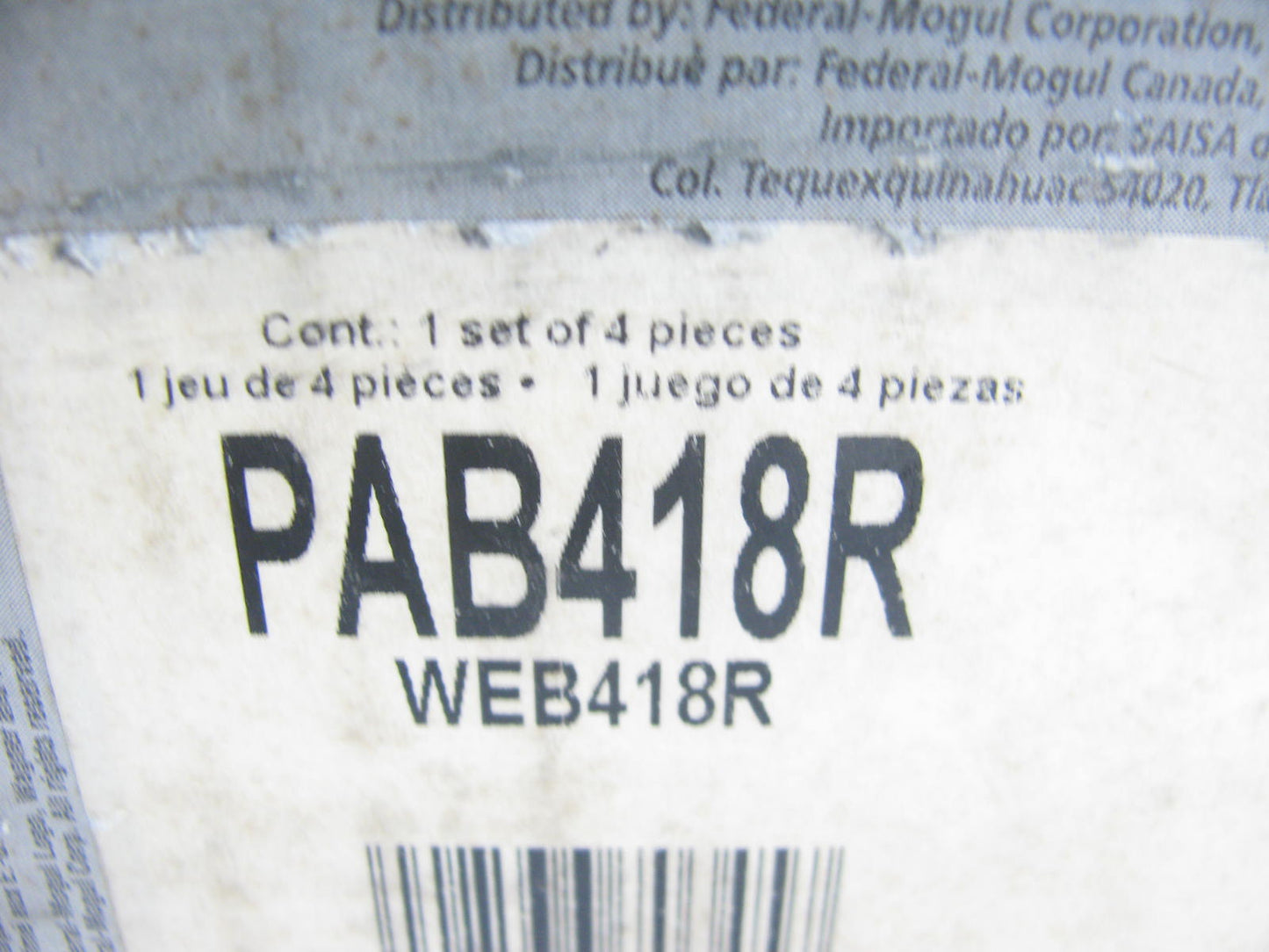 Wagner PAB418R Rear Drum Brake Shoes - 13'' X 3.5''