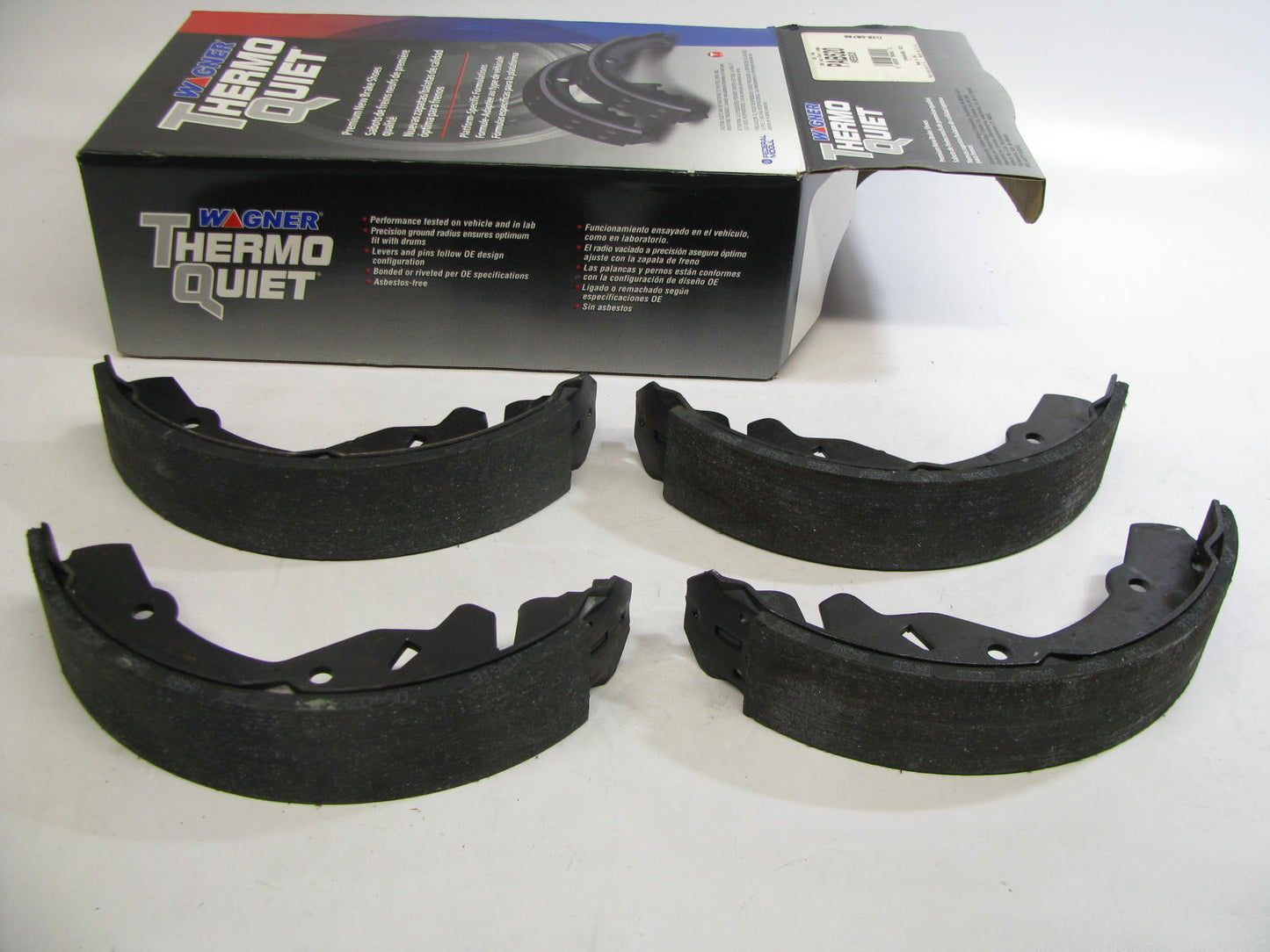 Wagner PAB520 ThermoQuiet Drum Brake Shoes - Rear