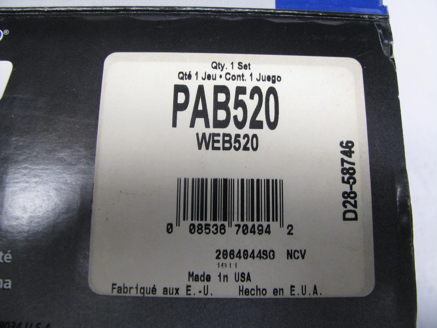 Wagner PAB520 ThermoQuiet Drum Brake Shoes - Rear