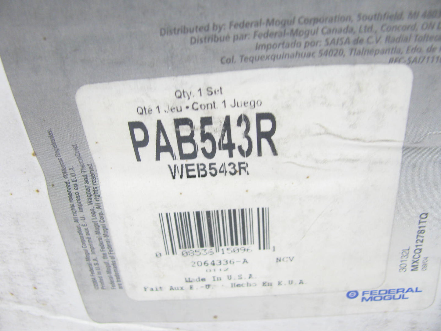 Wagner PAB543R Rear SevereDuty Drum Brake Shoe - 15'' X 6'' Brakes