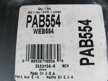 Wagner PAB554 Rear Drum Brake Shoes For 1984-1987 Isuzu Pickup, Trooper