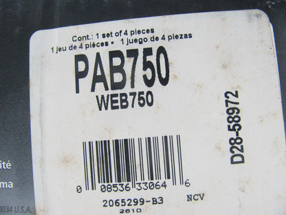 Wagner PAB750 Rear Drum Brake Shoes For 1999-2003 Toyota Corolla