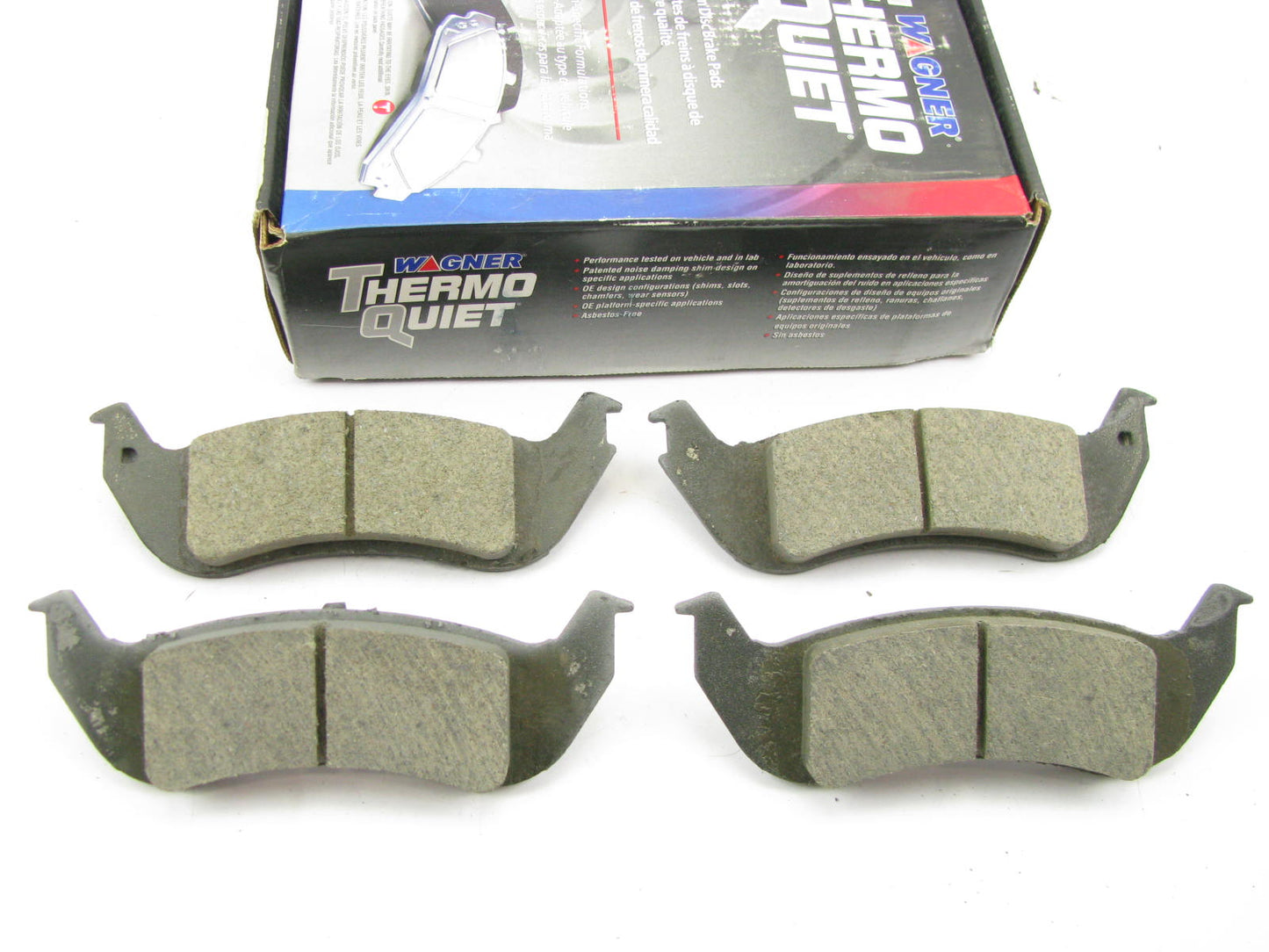 Wagner PD1040 Thermoquiet Rear Disc Brake Pad Set - Ceramic