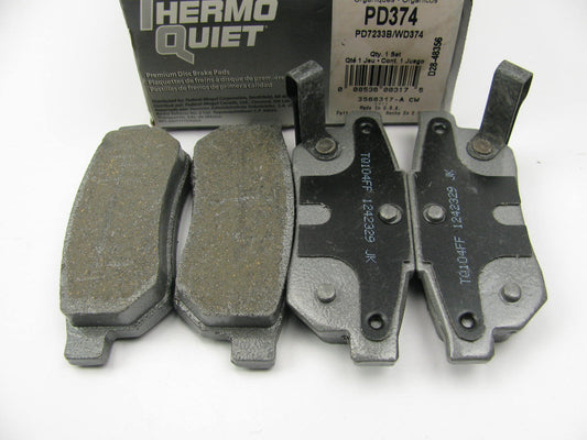 Wagner PD374 REAR ThermoQuiet Brake Pads