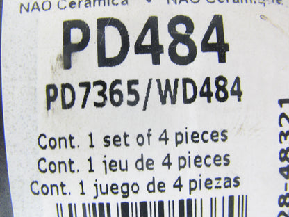 Wagner PD484 Ceramic Disc Brake Pads - Front