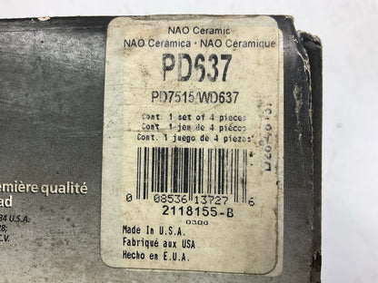 MISSING HARDWARE Clips - Wagner PD637 Ceramic Disc Brake Pads