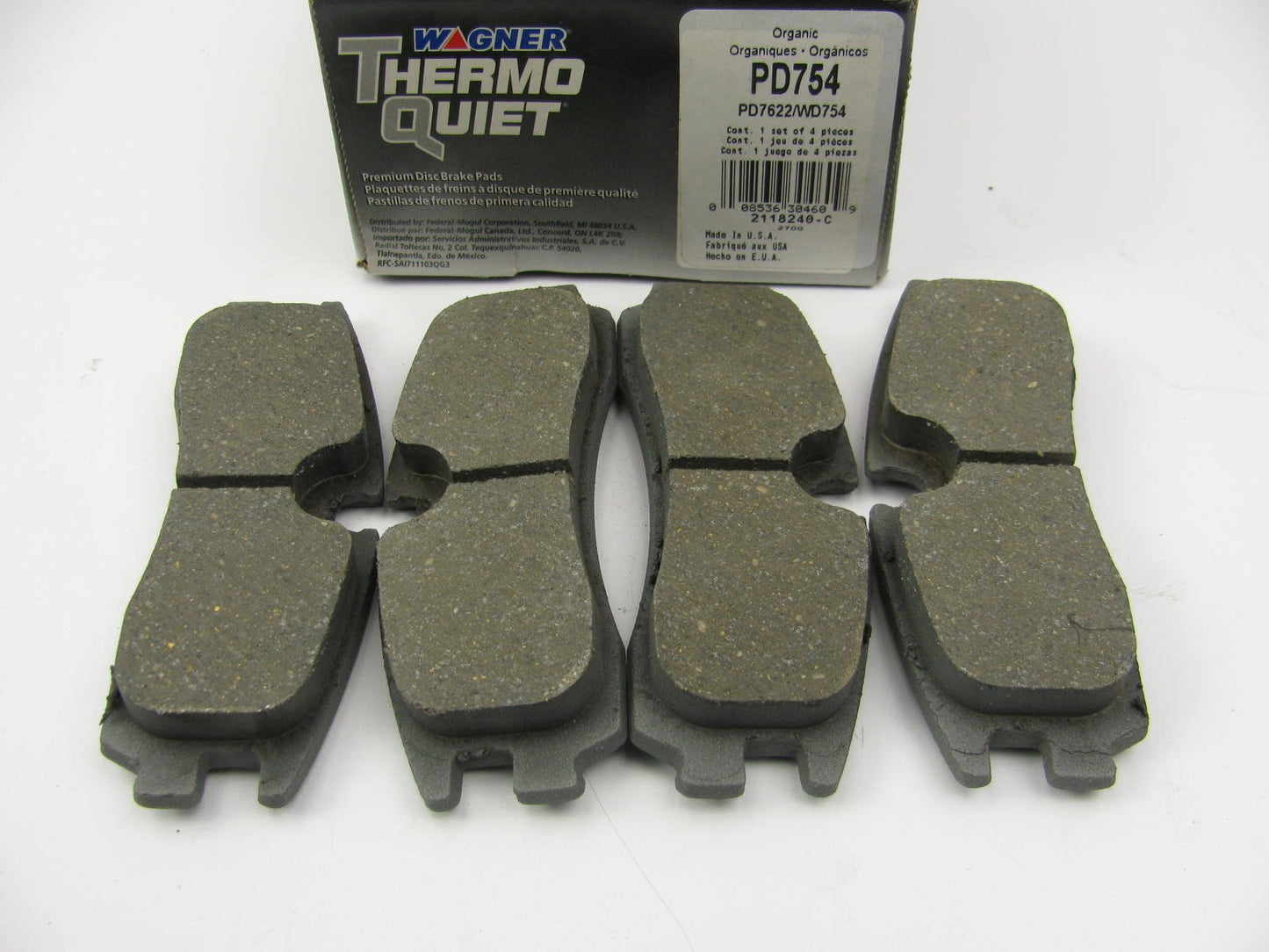 Wagner PD754 REAR Thermoquiet Brake Pads - 1998-2002 Cadillac Seville