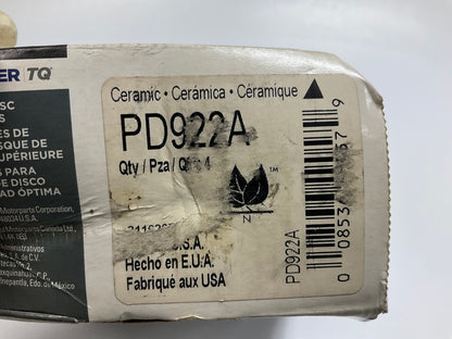 MISSING HARDWARE - Wagner PD922A Rear ThermoQuiet Disc Brake Pads