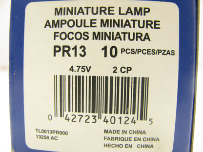 (10) Wagner PR13 Minature Lamp Light Bulb - 4.75V 2.38 Watt 2.2 Candle