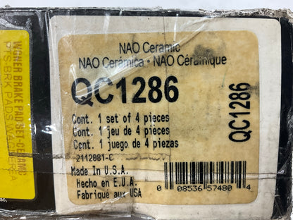 MISSING HARDWARE - Wagner QC1286 Front Disc Brake Pads