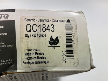 NO HARDWARE - Wagner QC1843 Front Disc Brake Pads