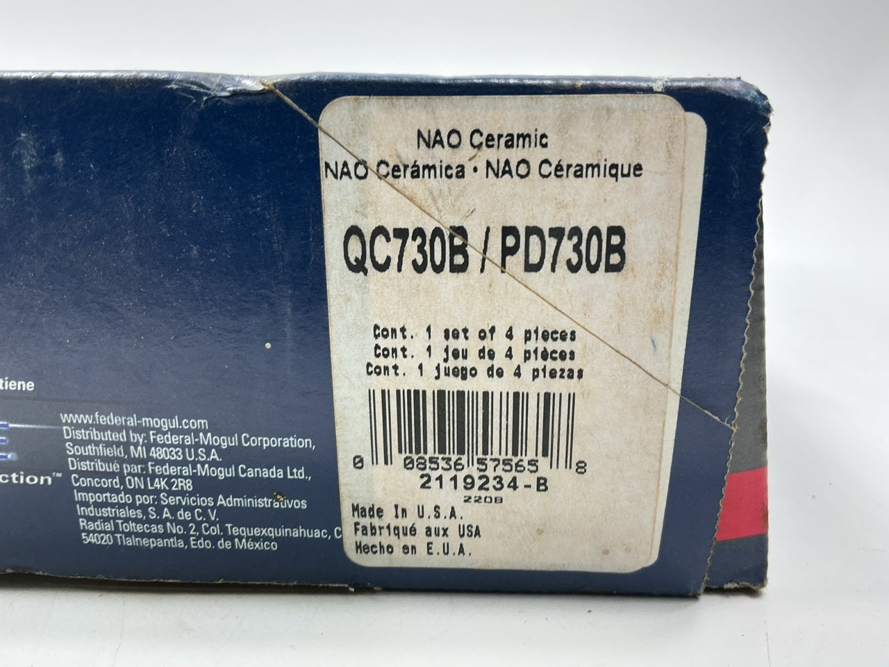 MISSING HARDWARE - Wagner QC730B Disc Front Brake Pads