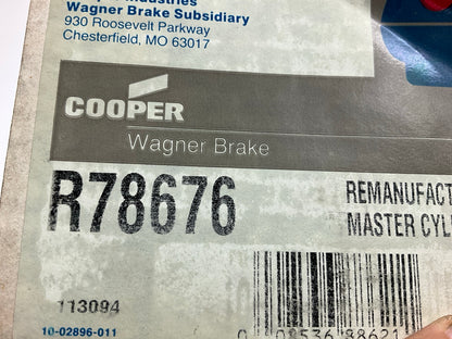 REMAN. Wagner R78676 Brake Master Cylinder