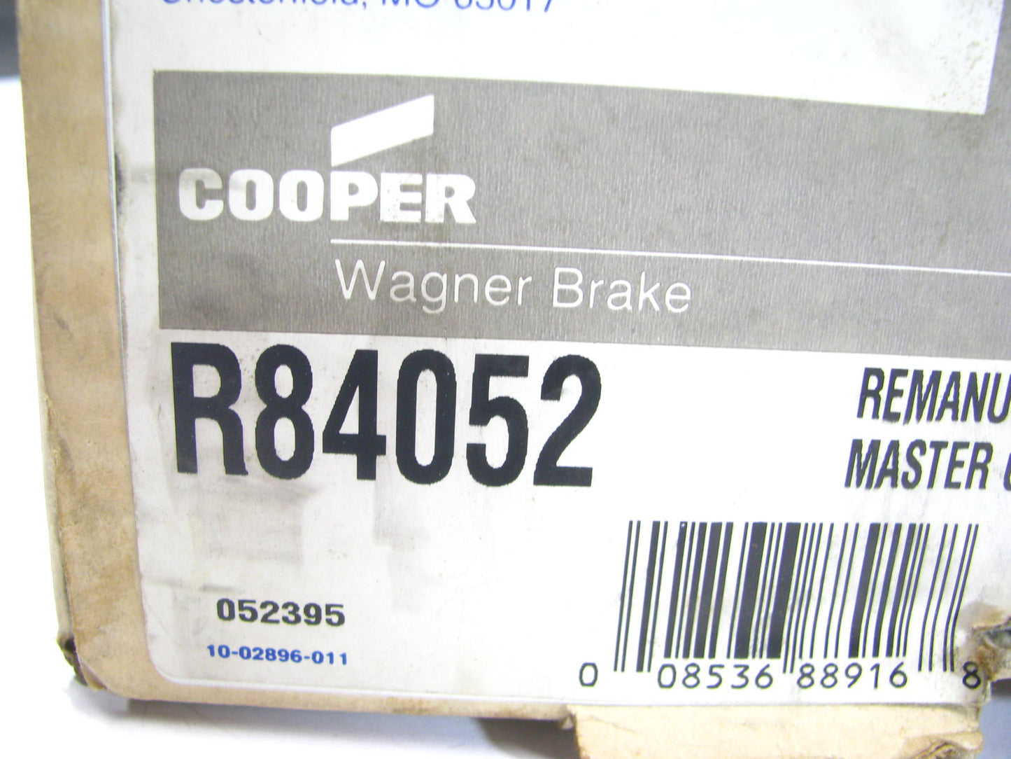 Wagner R84052 Remanufactured Brake Master Cylinder