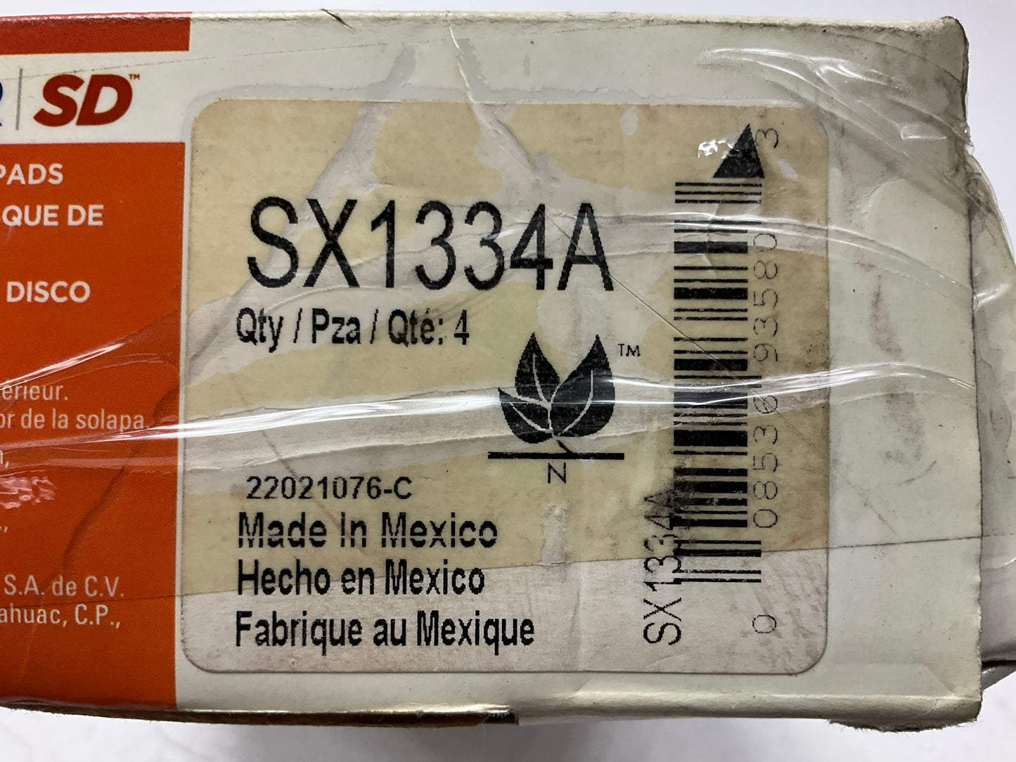 NO HARDWARE - Wagner SX1334A Rear SevereDuty Disc Brake Pads