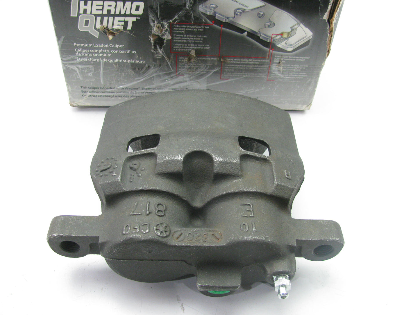 MISSING BRACKET - Wagner TQM25029 Reman Disc Brake Caliper - Front Right