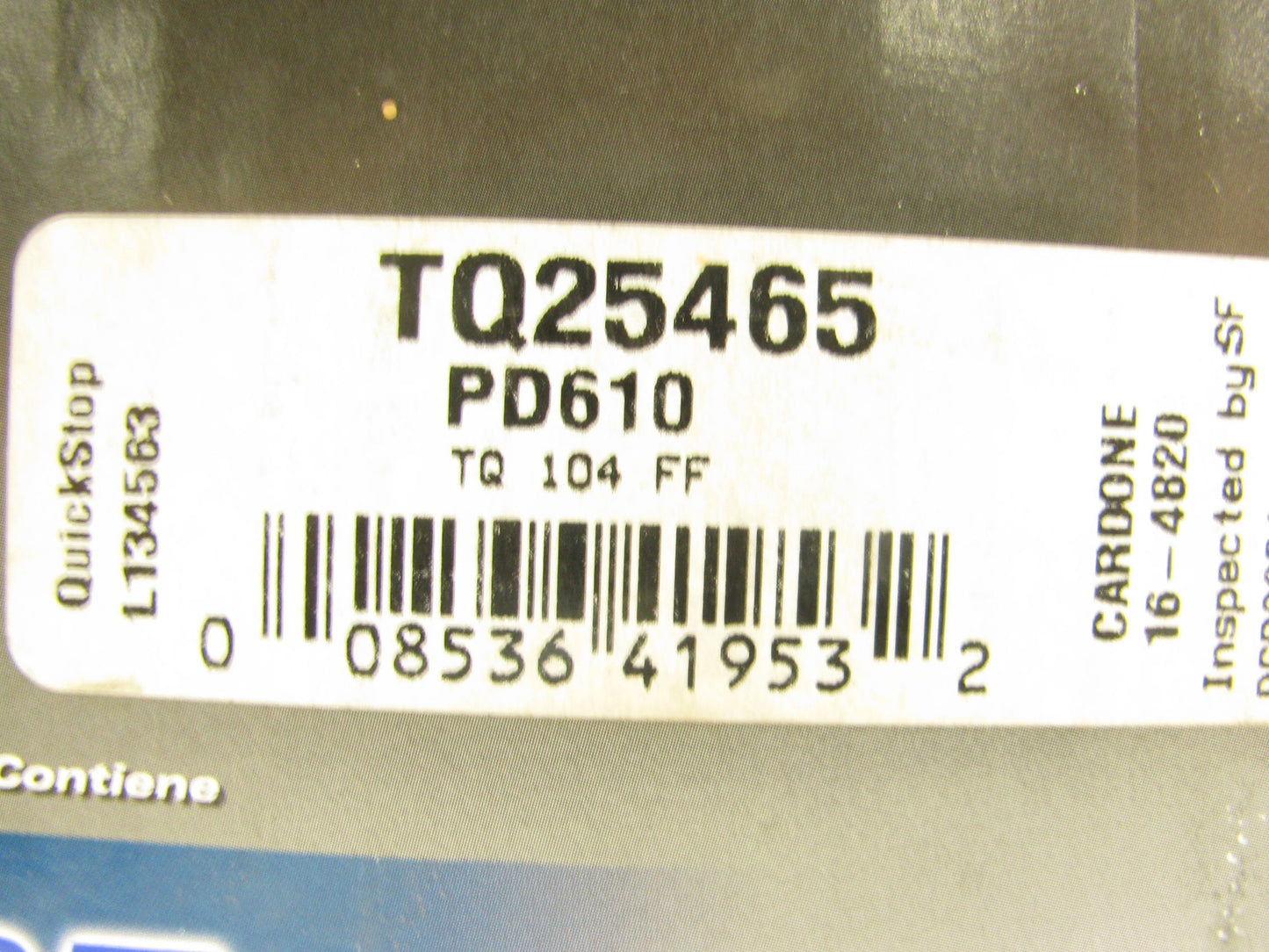 Wagner TQM25465 Remanufactured Disc Brake Caliper - Rear Right