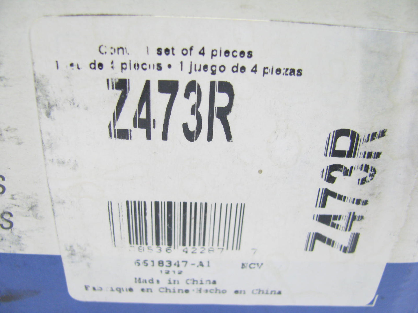 Wagner Z473R Rear Drum Brake Shoes - 11-5/32'' X 2-3/4''