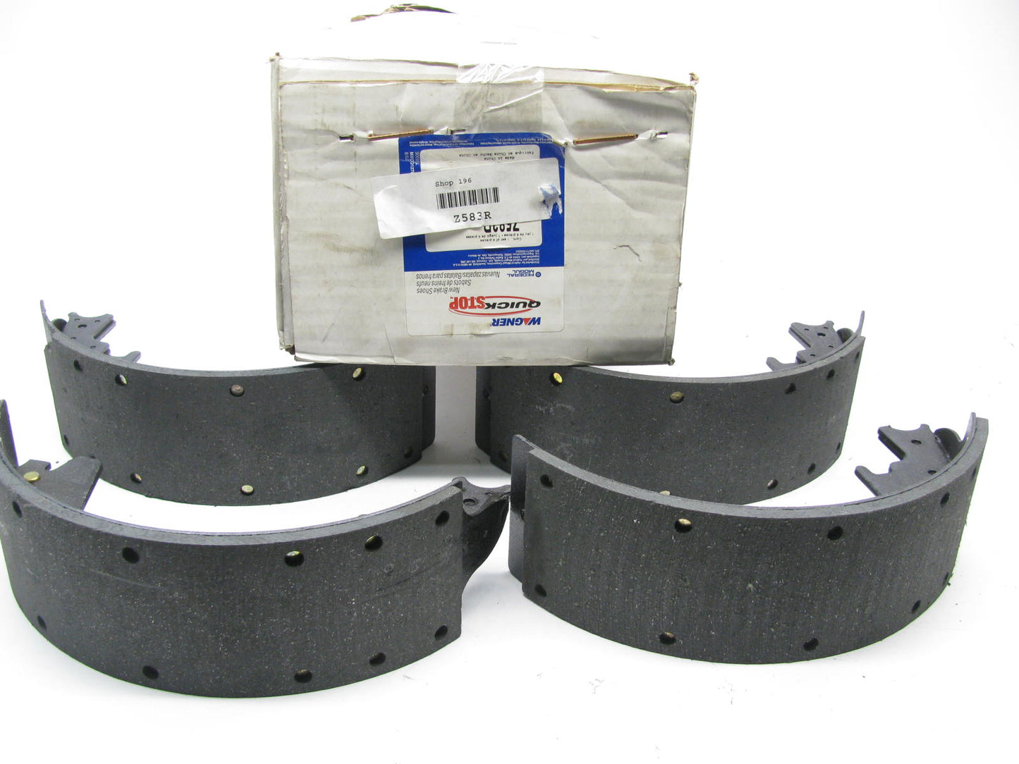 Wagner Z583R Rear Drum Brake Shoes - 12-1/8'' X 3-1/2''