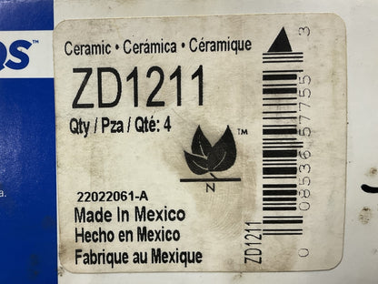 MISSING HARDWARE Wagner ZD1211 Front Disc Brake Pad Set