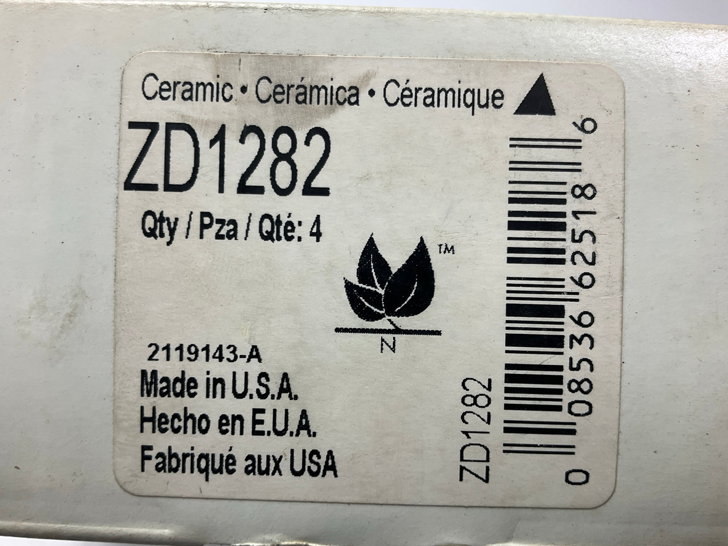 MISSING HARDWARE - Wagner ZD1282 Front Brake Pads