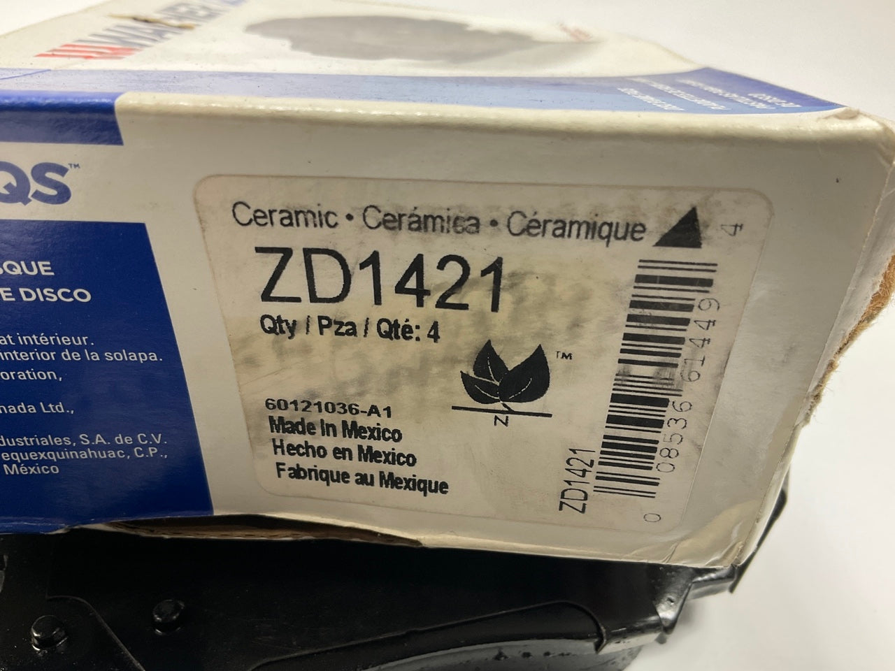NO HARDWARE - Wagner ZD1421 Front Ceramic Disc Brake Pads