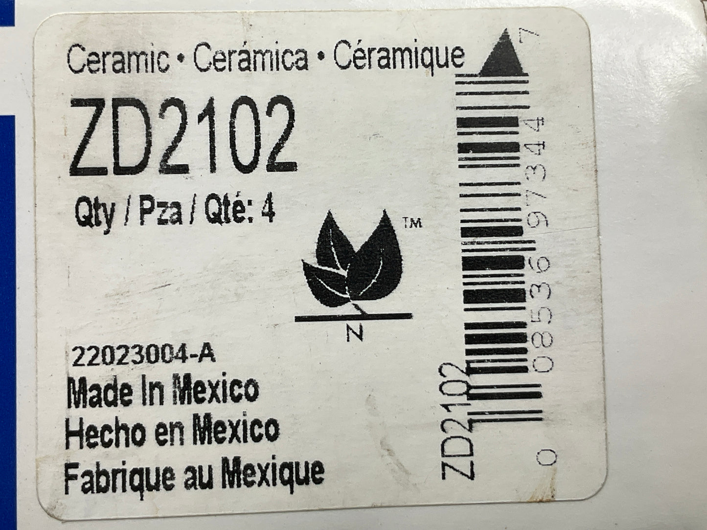 MISSING HARDWARE - Wagner ZD2102 Rear Ceramic Disc Brake Pads