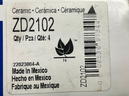MISSING HARDWARE - Wagner ZD2102 Rear Ceramic Disc Brake Pads