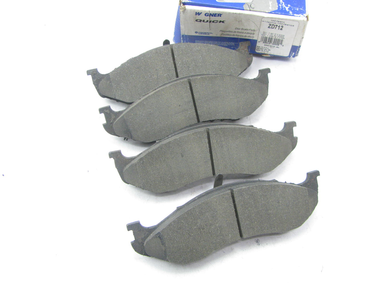 Wagner ZD712 Front Ceramic Brake Pads For 1997-2006 Jeep Wrangler