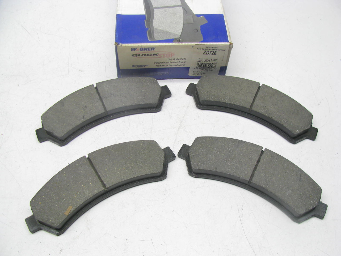 Wagner ZD726 Ceramic Disc Brake Pad Set - Front