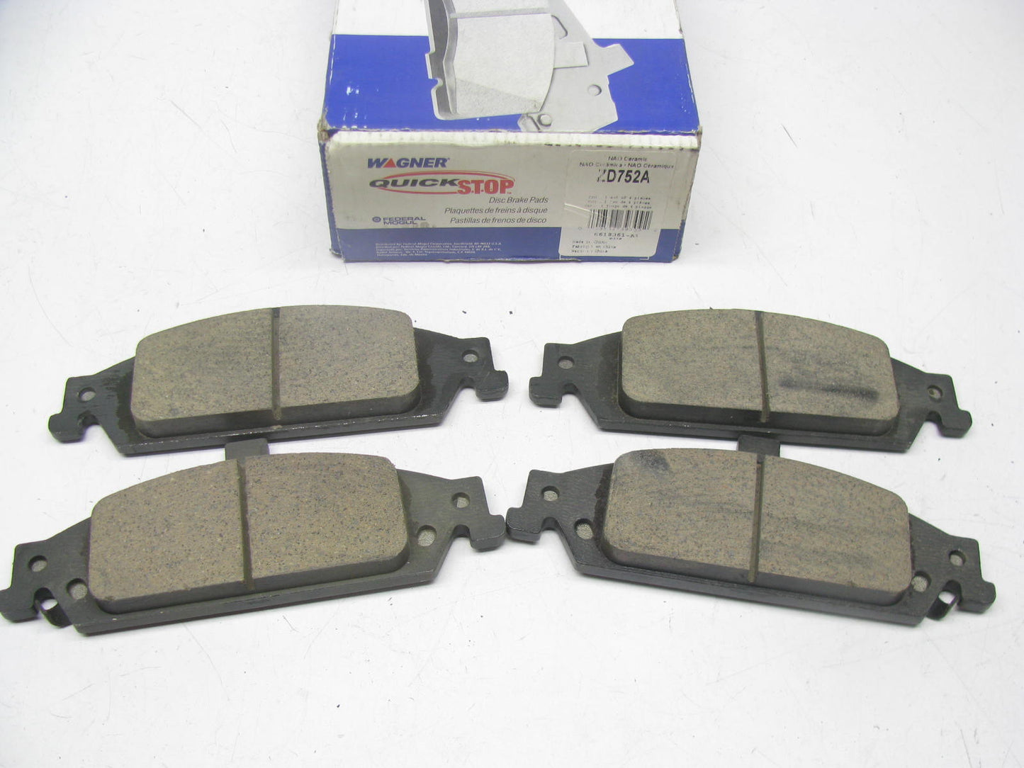 Wagner ZD752A Ceramic Disc Brake Pad Set - Front