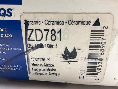 Wagner ZD781 Front Disc Brake Pad Set