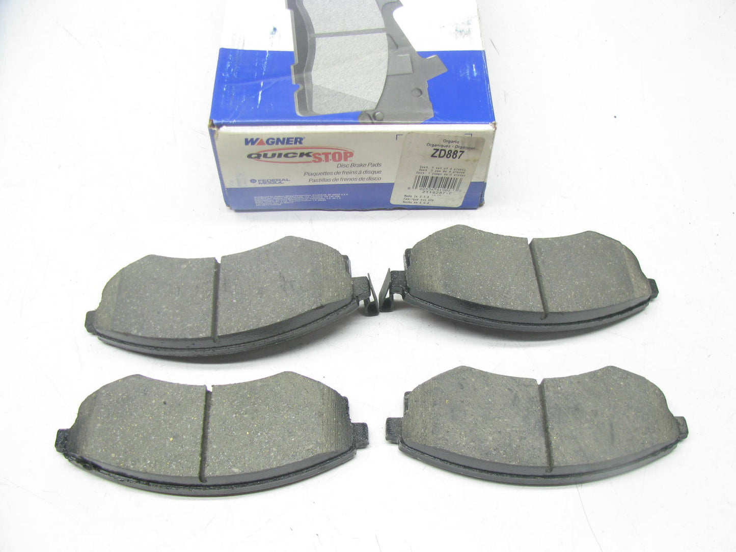 Wagner ZD887 Ceramic Disc Brake Pad Set - Front