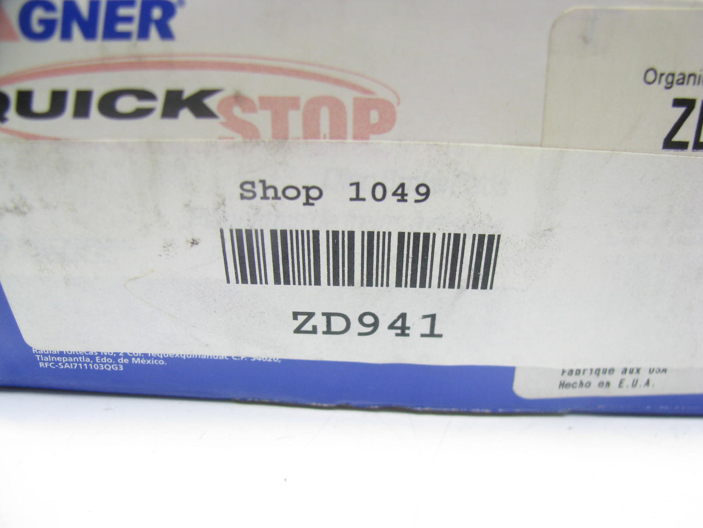 Wagner ZD941 Front Ceramic Disc Brake Pads For 2002-2005 Hyundai Elantra