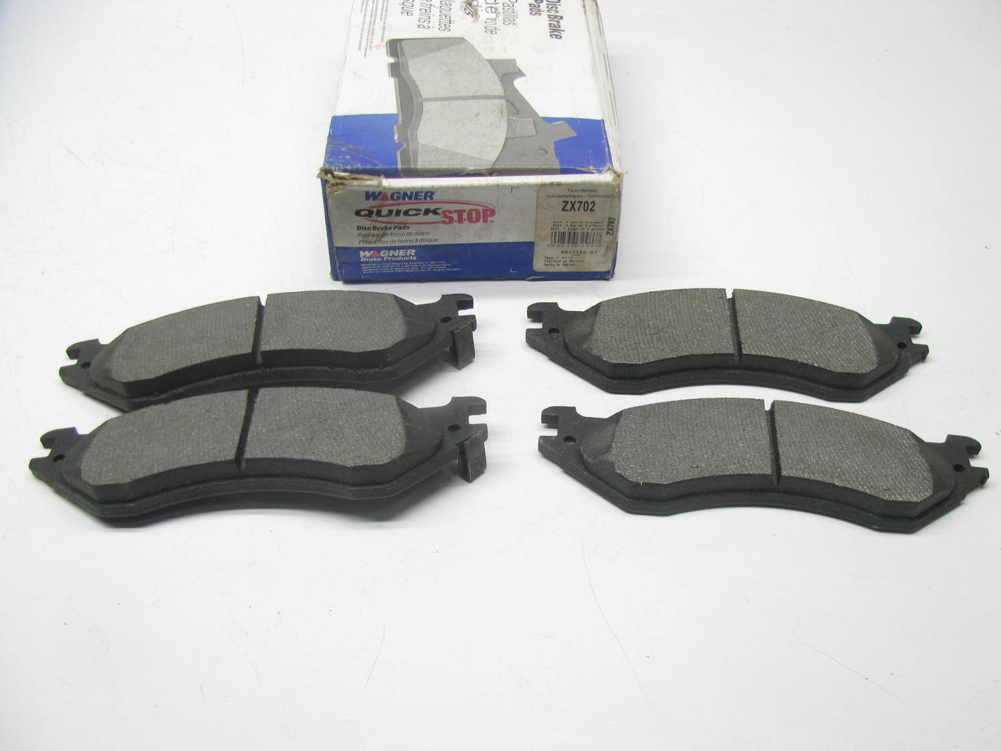 Wagner ZX702 Semi-Metallic Disc Brake Pad Set - Front