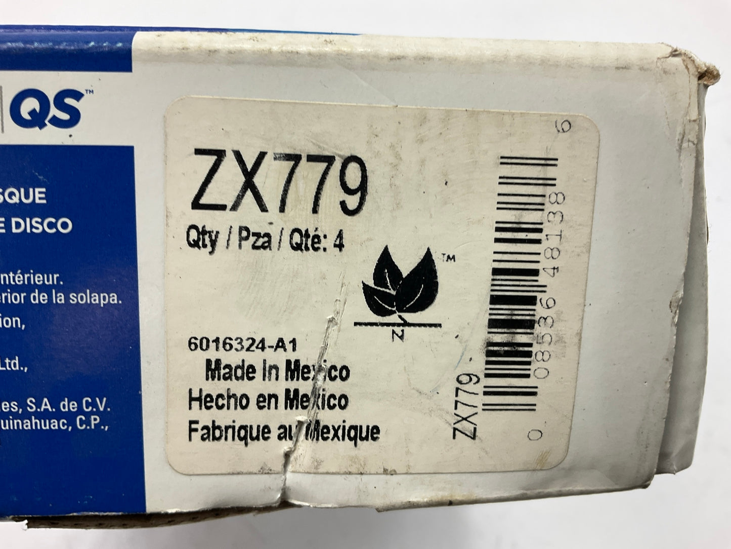 MISSING HARDWARE - Wagner ZX779 Semi-Metallic Disc Brake Pads