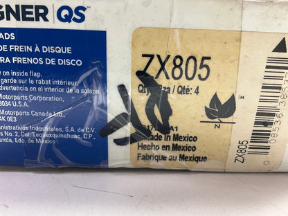MISSING HARDWARE Wagner ZX805 Front Disc Brake Pad Set