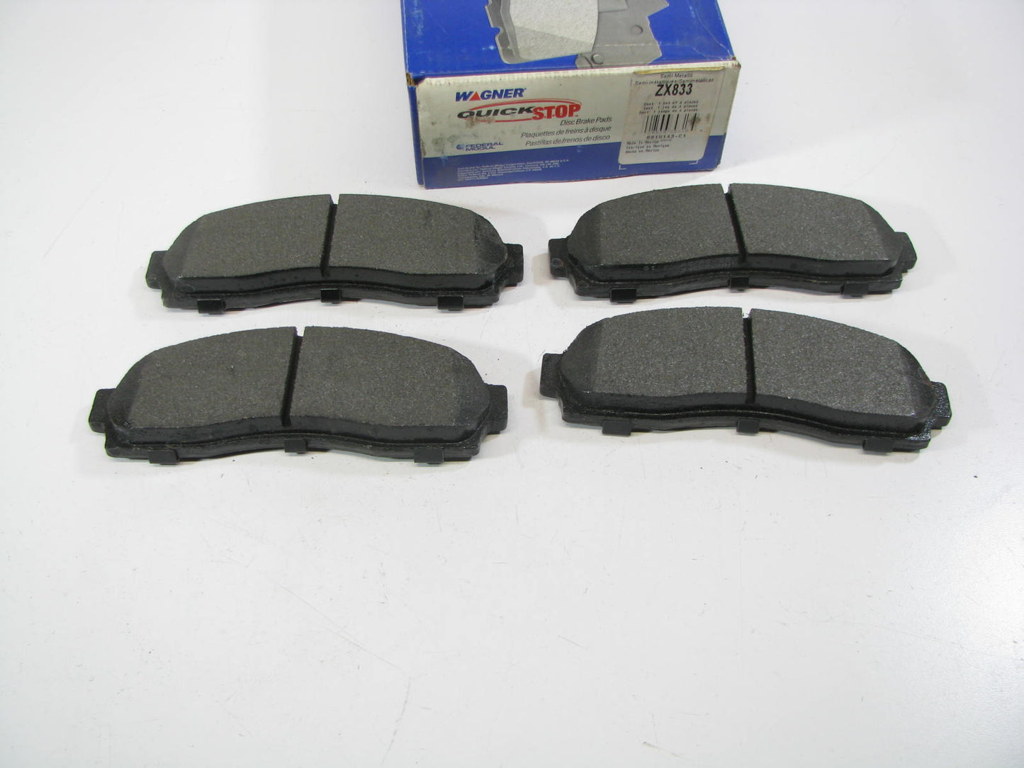 Wagner ZX833 Semi-Metallic Disc Brake Pads - Front