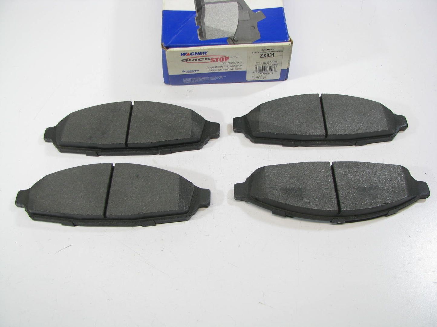 MISSING HARDWARE - Wagner ZX931 Semi-Metallic Disc Brake Pads - Front