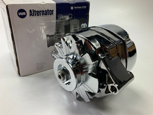 NEW WAI 7152CN-94A Alternator - 1-Wire, 94 Amp, Chrome Plated Delco 10SI Style